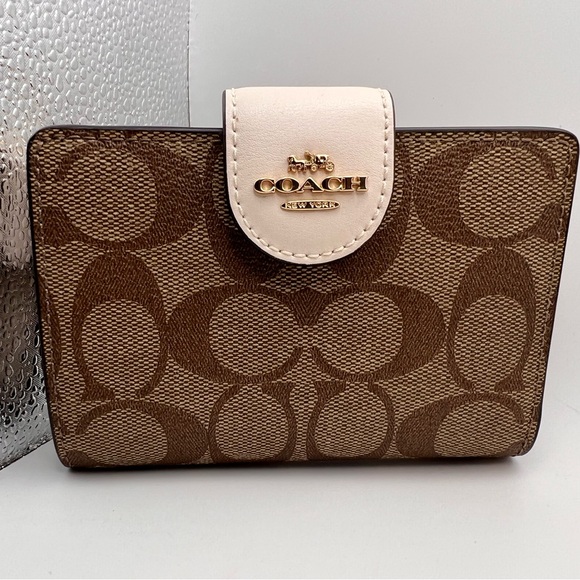 Coach Handbags - Coach Brown and Cream Women's Wallet